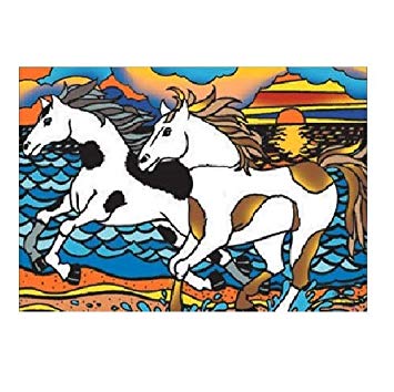 355x354 Colorvelvet X Cm Horses On The Beach Drawing Colouring