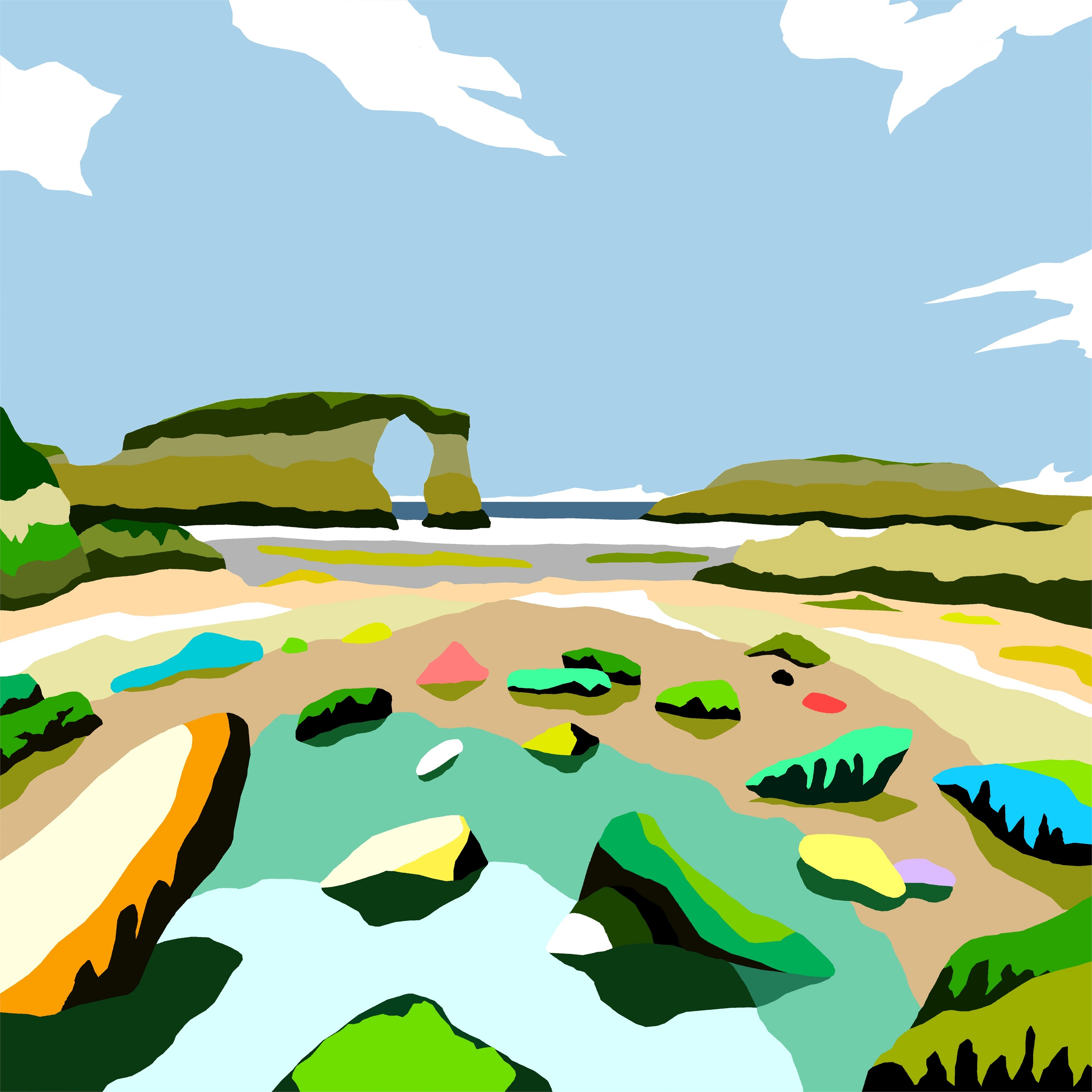 3000x3000 Las Catedrales Beach