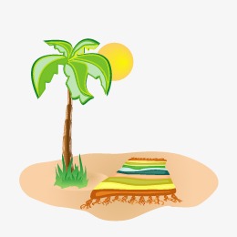 260x260 Sandy Beach, Beach Vector, Coconut Tree Png And Vector For Free