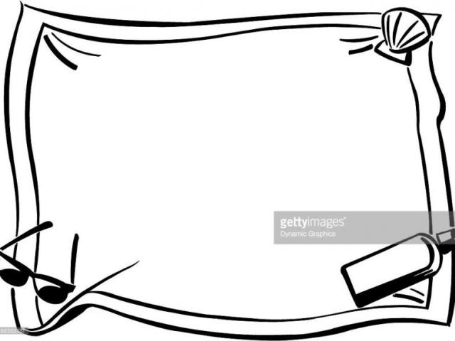 640x480 Beach Clipart Drawing