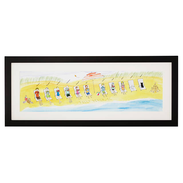 640x640 Personalized Beach Family Art Custom Illustration Uncommongoods