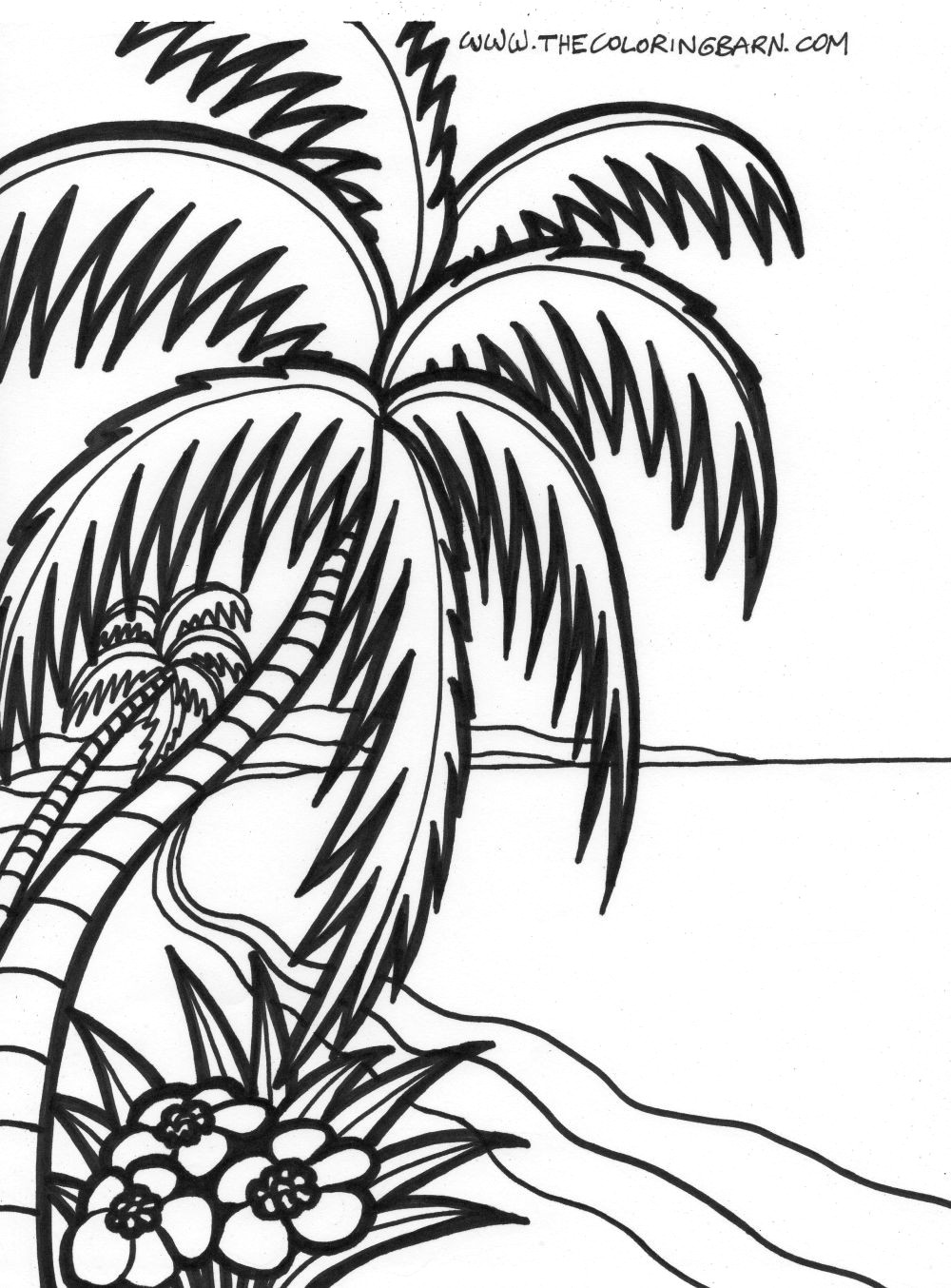 Beach Sunset Drawing | Free download on ClipArtMag