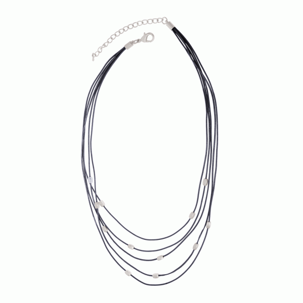 600x600 Leather Multi Row Beads Necklace Joy Susan