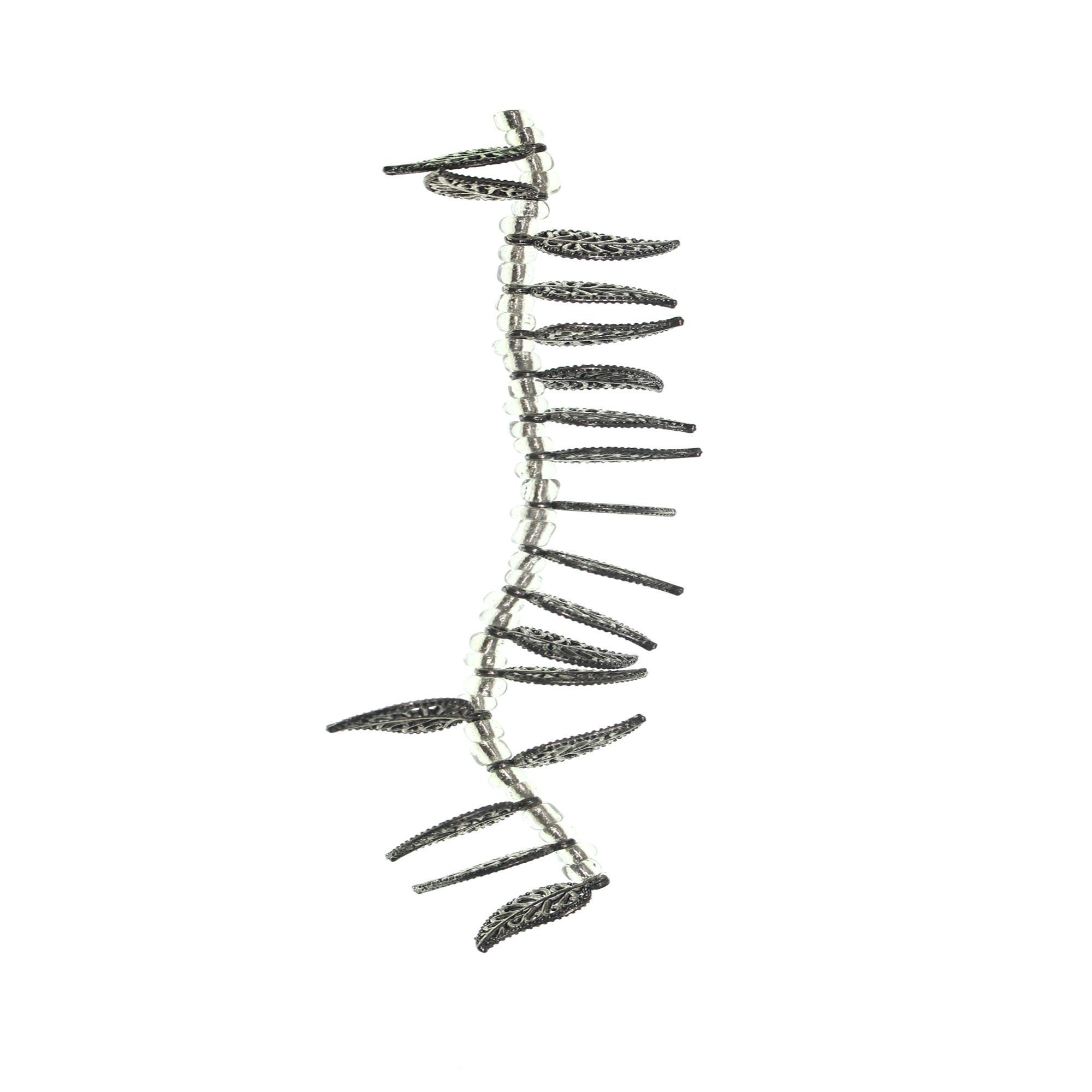 2000x2000 Silver Plated Antique Leaf Charm