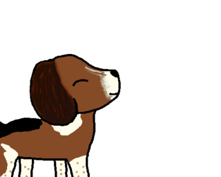 320x256 Decided To Try Drawing A Beagle I Kind Of Failed