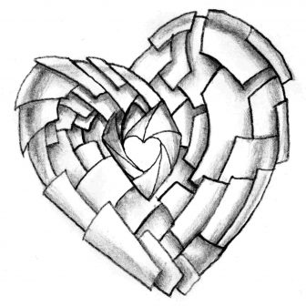 336x336 Broken Heart Cup Drawing Beaker In Pencil Cage Girl Bus Carmi