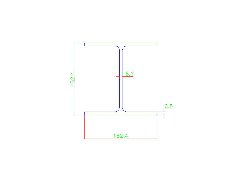 800x600 Wide Flange Beam Cad Block And Typical Drawing For Designers