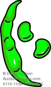 177x300 Clipart Image Of A Whimsical Drawing Of Broad Beans