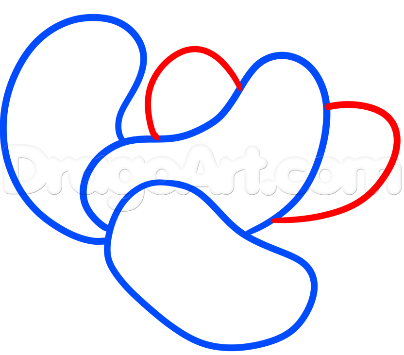 832x731 Draw Jelly Beans, Step