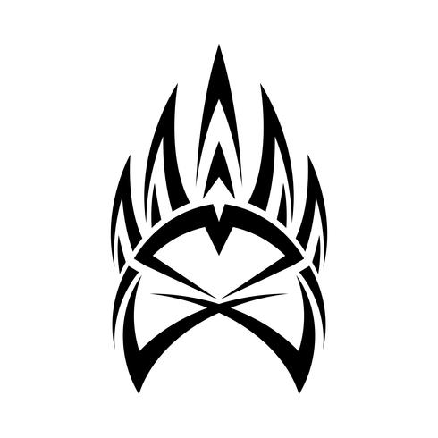 490x490 Grizzly Bear Claw Vector Illustration