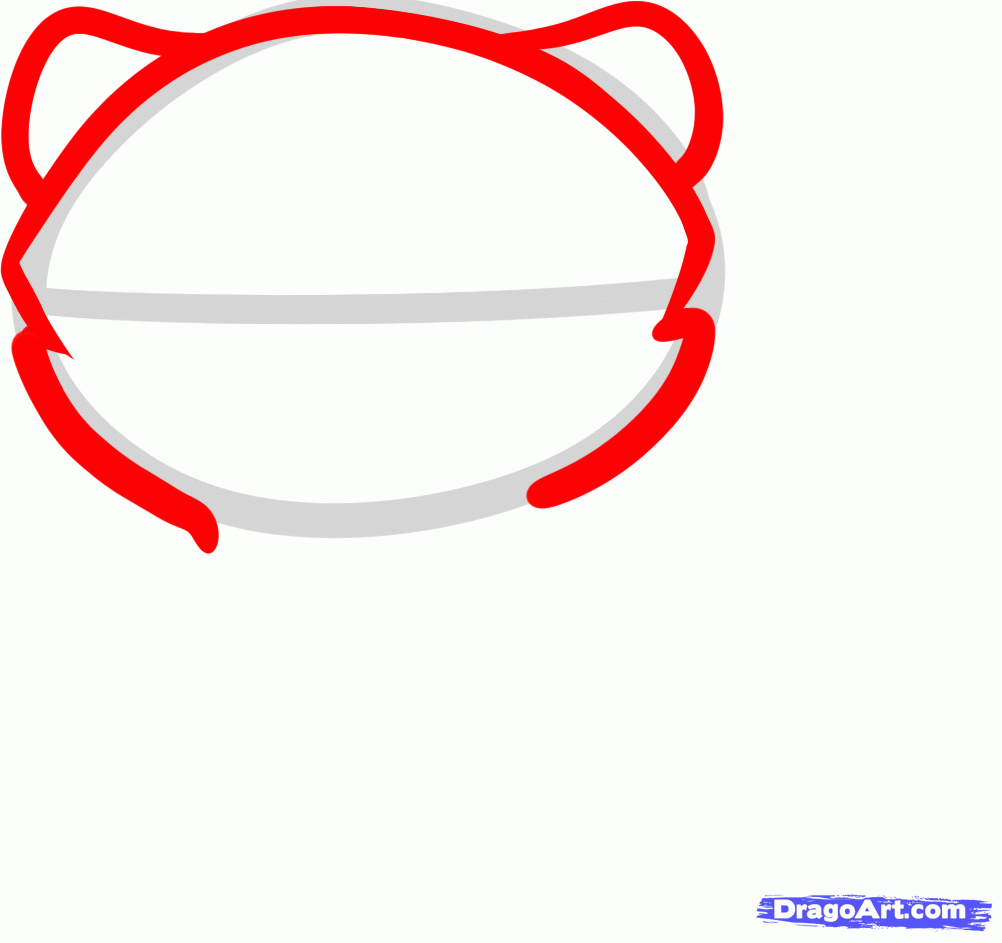1002x943 Draw A Baby Polar Bear, Polar Bear Cub, Step