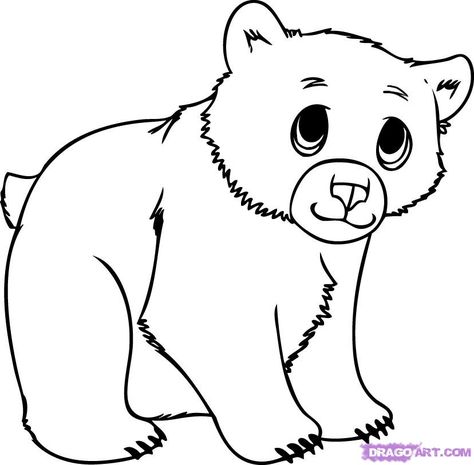474x465 How To Draw A Bear Cub