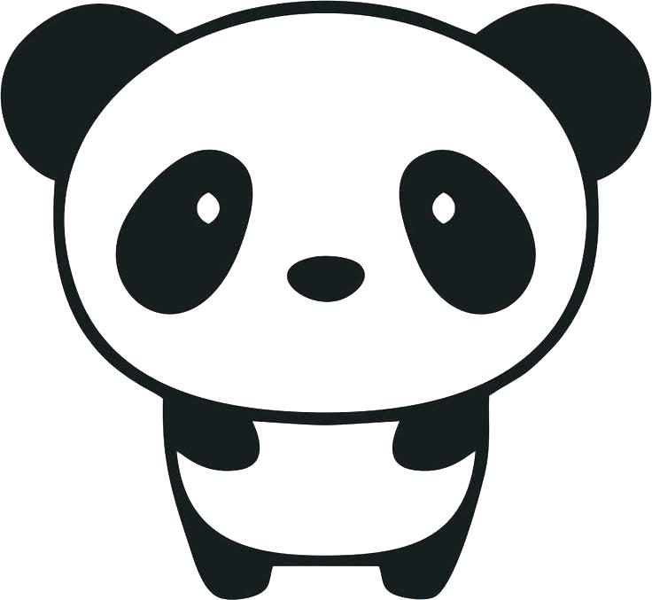 736x677 Drawing Of Pandas How To Draw A Panda Baby Panda Drawing Cute