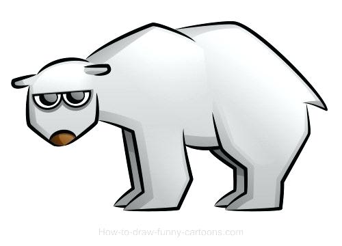 500x360 Drawing Polar Bear