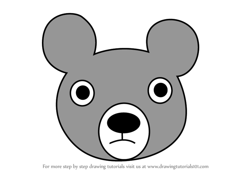 800x567 Learn How To Draw A Black Bear Face For Kids