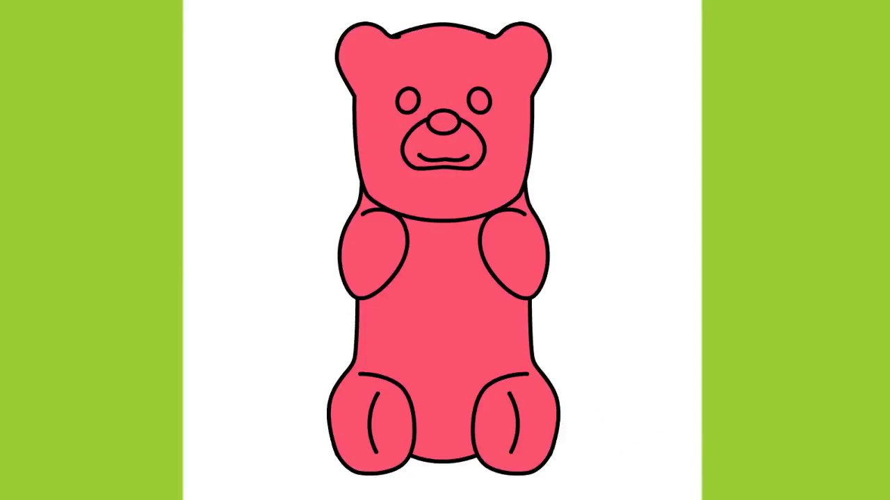 1280x720 How To Draw Gummy Bear Step