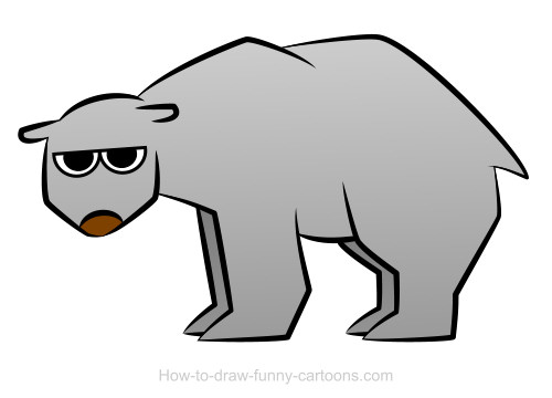 500x360 Polar Bear Drawings