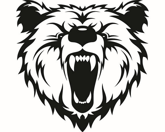 570x457 Grizzly Bear Head Clipart