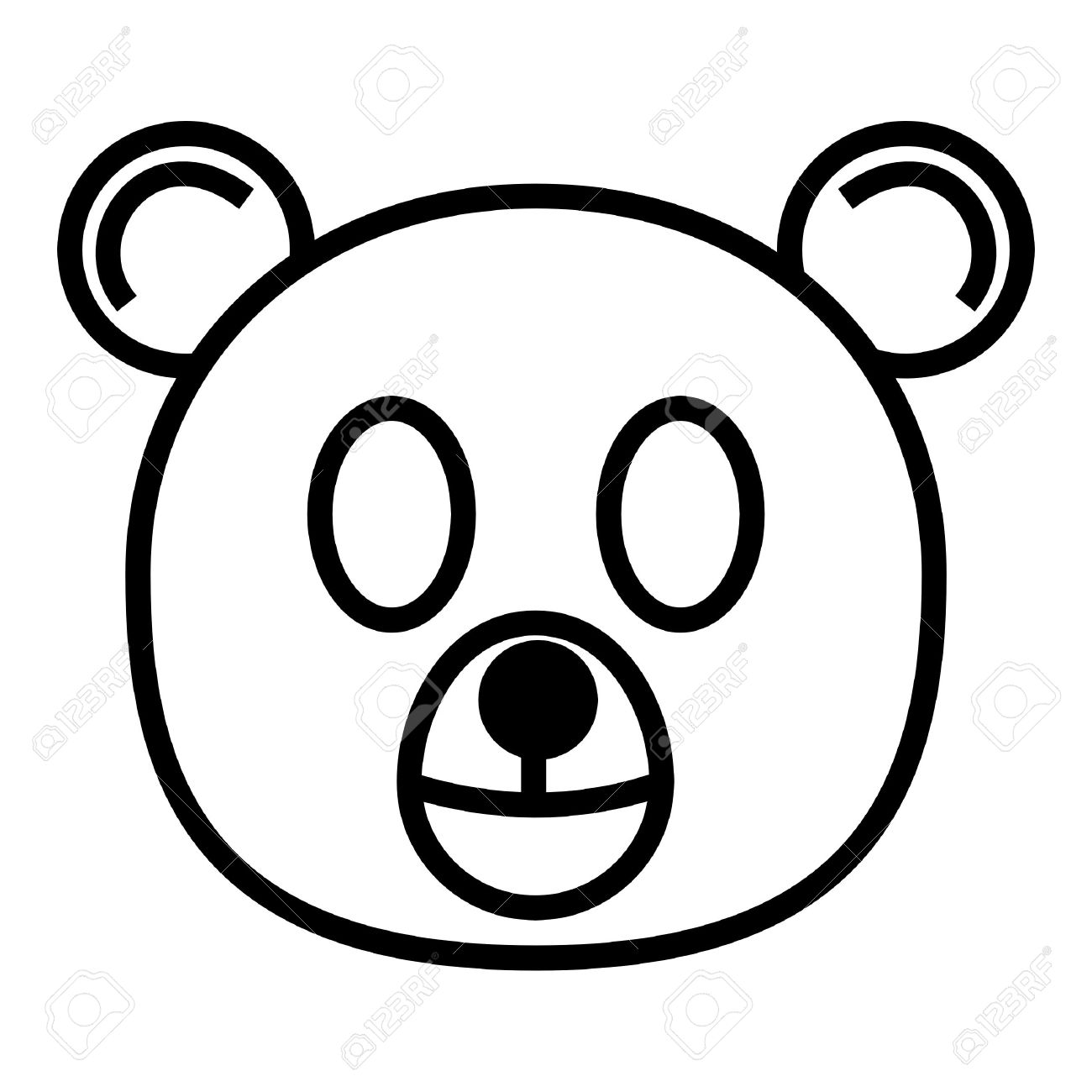 Bear Head Drawing | Free download on ClipArtMag