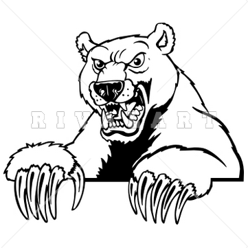 361x361 Grizzly Bear Clipart Line Drawing