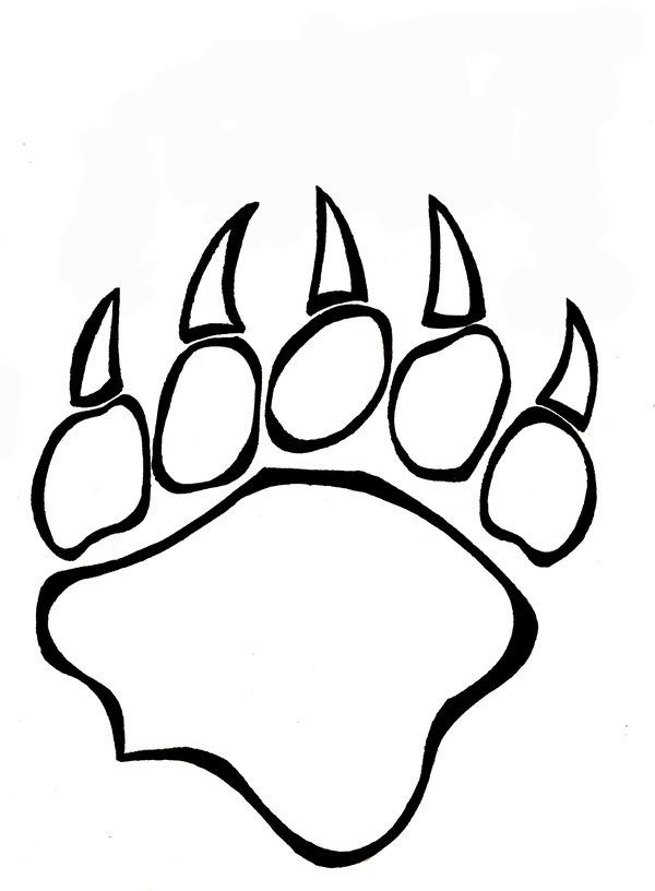 600x816 Bear Paw Coloring
