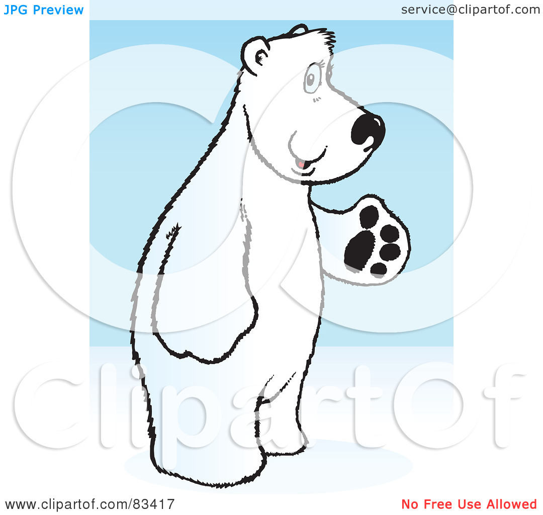 1080x1024 Polar Bear Standing