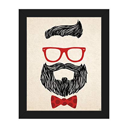 425x425 Red Hipster Accessories Respect The Beard! Line