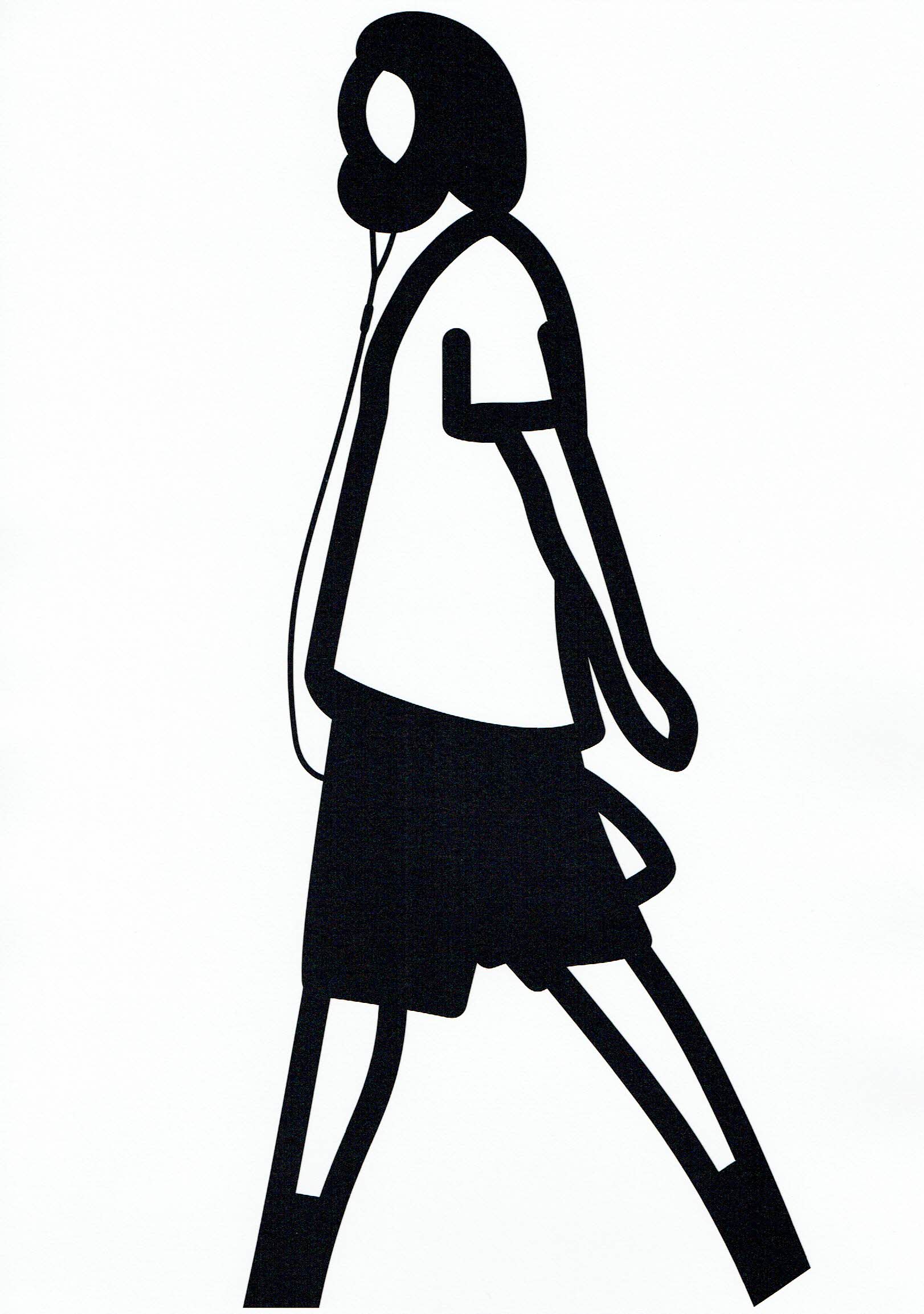 1622x2306 Julian Opie Beard, Headphones Drawing Biennial Drawing Room