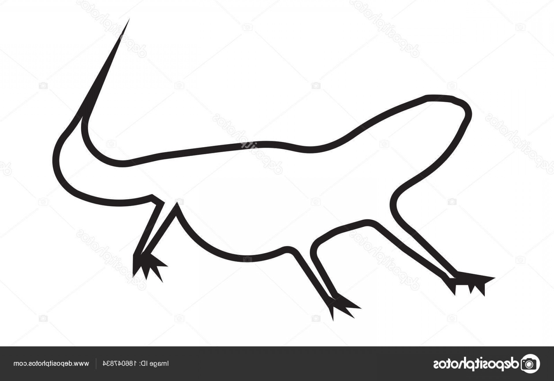 1920x1320 Stock Illustration Bearded Dragon Silhouette Outline On Soidergi