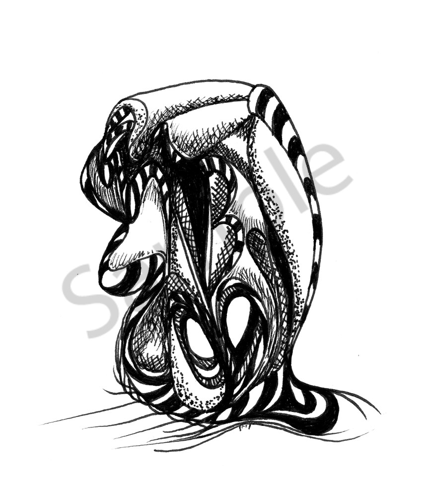 860x1000 Abstract Alien Ink Drawing Credit The Beast