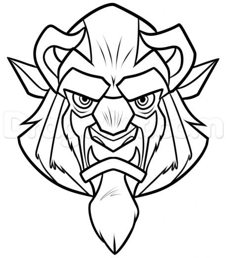 457x520 Learn How To Draw Beast Easy, Disney Characters, Cartoons, Draw