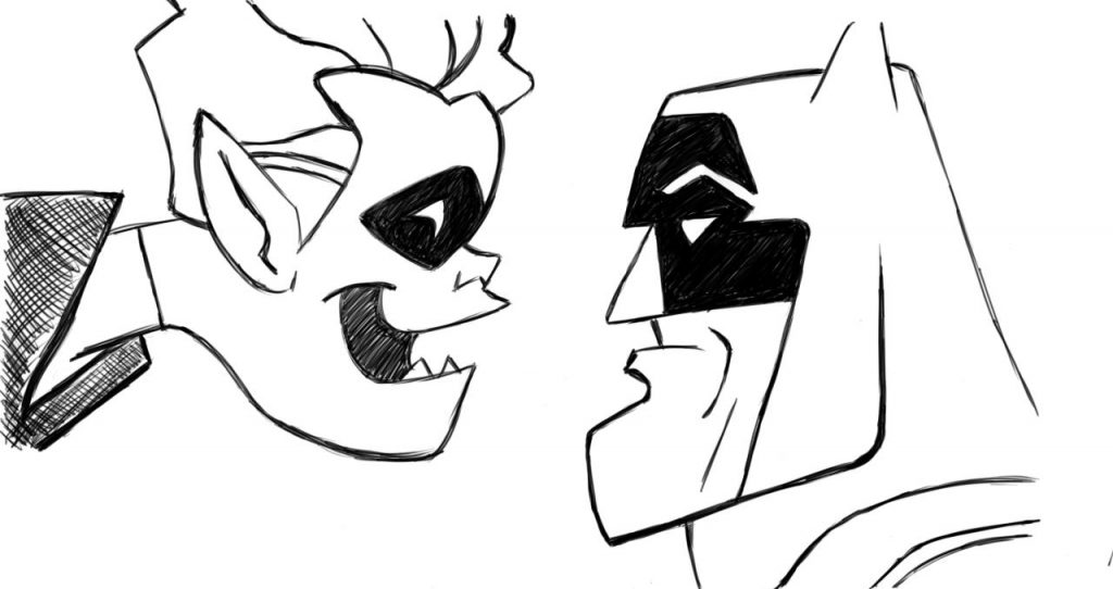 1024x542 Batman And Beast Boy! Sketch Draw Illustrate