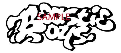 425x188 White Beastie Boys Band Decal Logo Window New Sticker