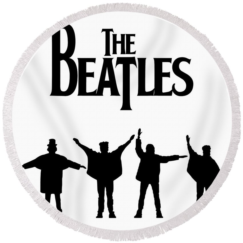 850x850 The Beatles Round Beach Towel For Sale