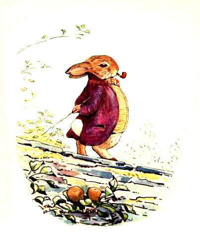 403x473 free vintage easter illustration of beatrix potter's benjamin
