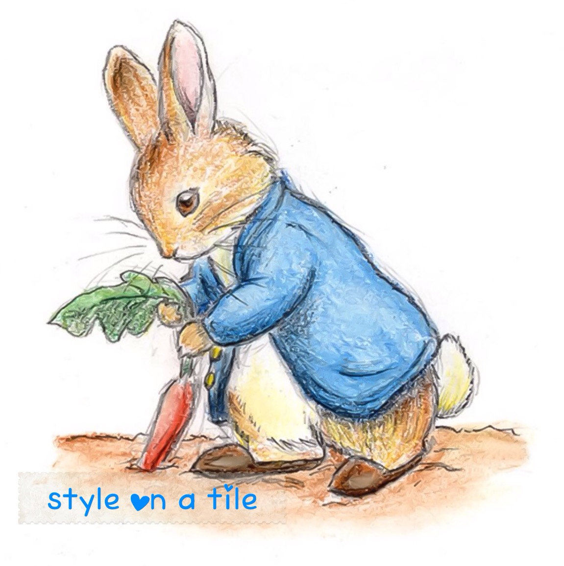 1151x1155 lovely beatrix potter peter rabbit and carrot large