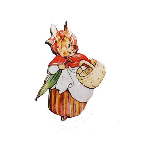570x570 mrs rabbit beatrix potter bunny brooch pin badge jewellery etsy