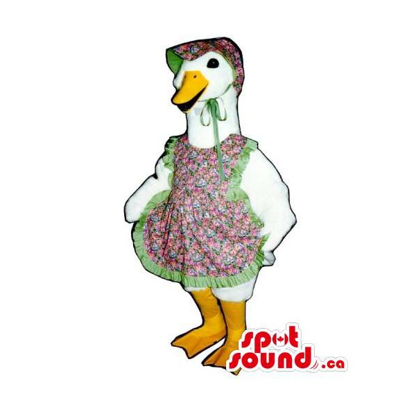600x600 white duck jemima character mascot from beatrix potter tales