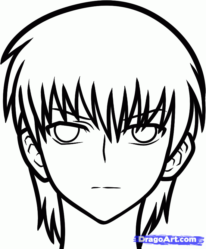 684x828 Step How To Draw Otonashi, Yuzuru, Angel Beats