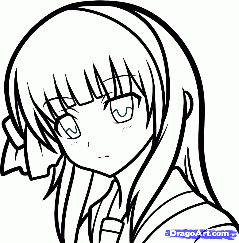 779x791 Step How To Draw Yuri, Yuri Nakamura, Angel Beats