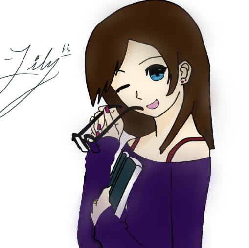 509x507 Cartoon Girls With Glasses Group With Items