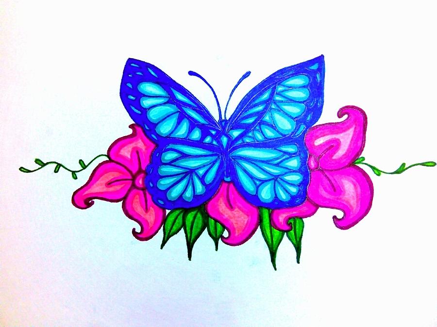 Beautiful Butterfly Drawing | Free download on ClipArtMag