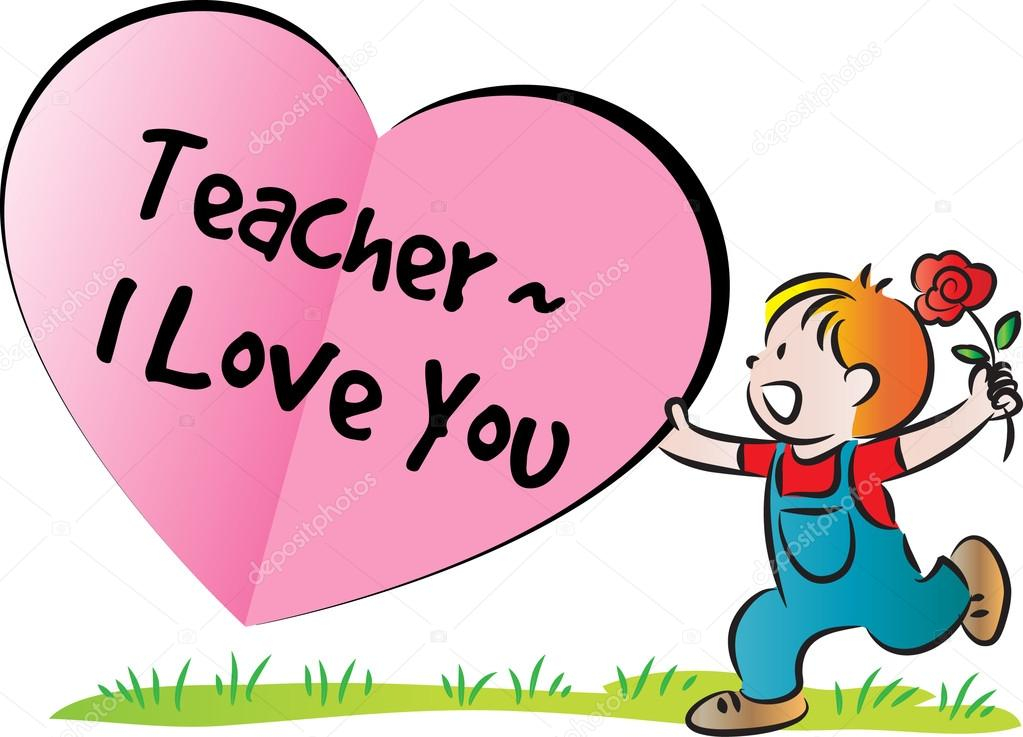 1023x737 Beautiful Cartoon Drawing Happy Teachers'day Card Stock Photo