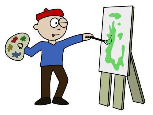 500x374 cartoons painting beautiful drawing a cartoon artist painting ideas