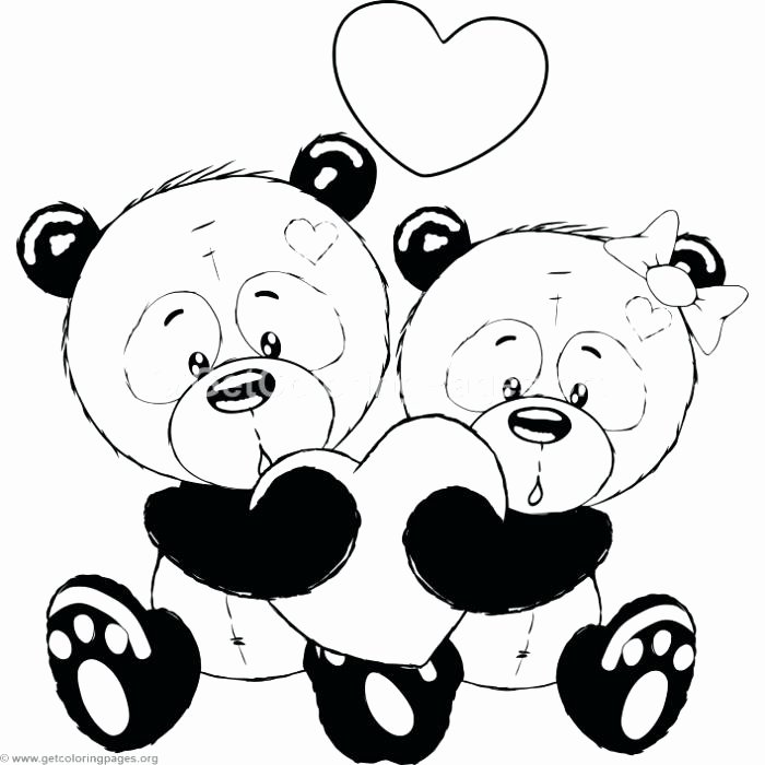 700x700 Panda Drawing Couple For Free Download