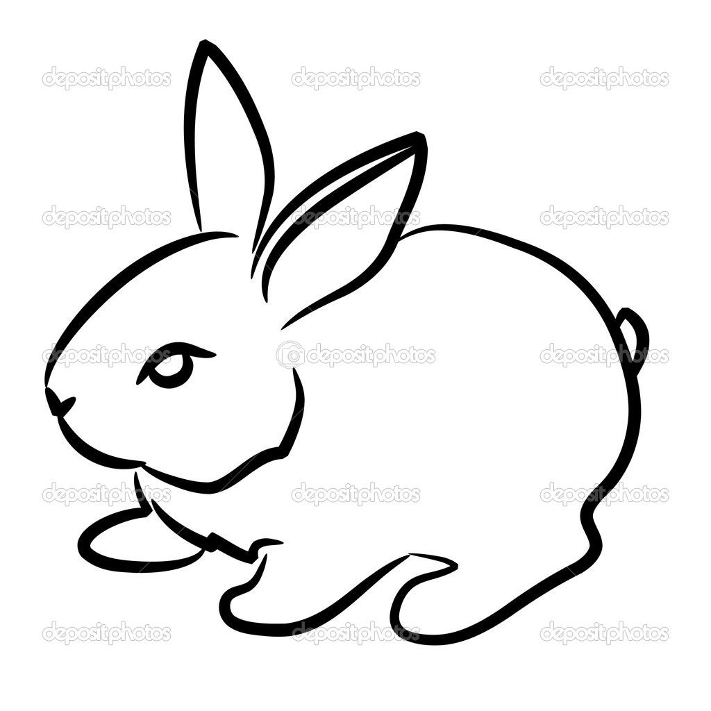 1024x1024 Easy Rabbit Drawings Detsiled Rsbbut Drawing Beautiful Cute