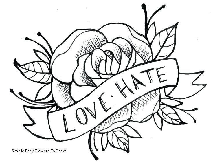 736x570 Drawing Easy Flowers