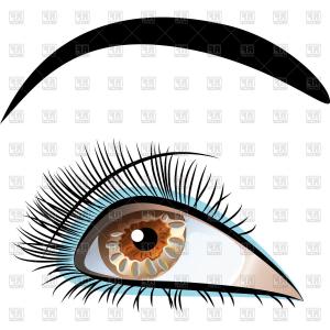 300x300 Beautiful Eyes Lash Extension Vector Drawing Shopatcloth