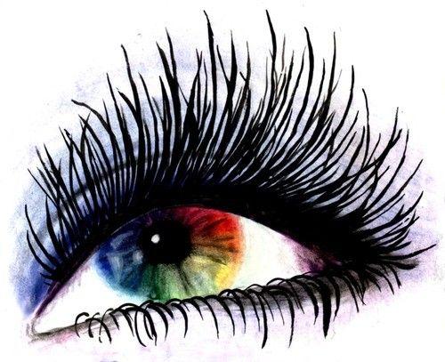 500x407 Beautiful Drawing Of An Eye Art That Inspires Eye Art, Rainbow