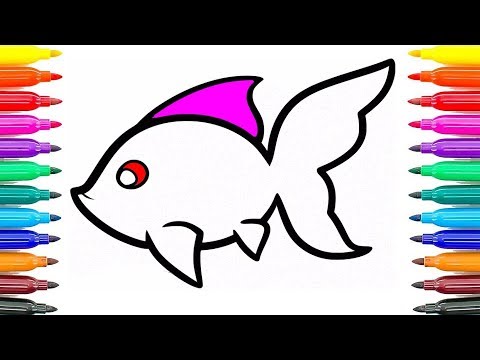 480x360 Learn How To Draw And Color Beautiful Fish For Kids With Lovely